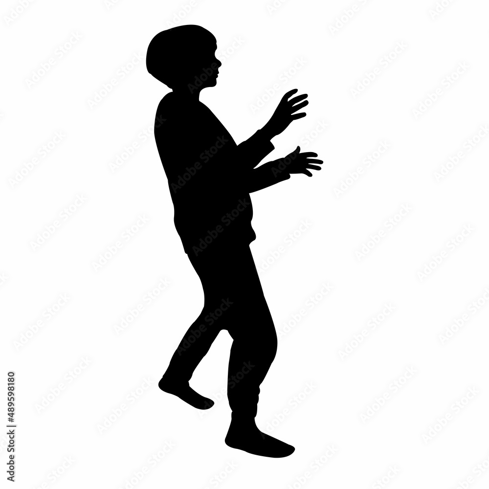 a boy body silhouette vector a boy body silhouette vector