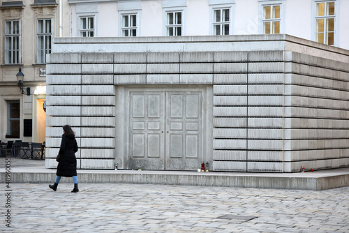 Mahnmal für die österreichischen jüdischen Opfer der Schoah, Judenplatz, Wien, Österreich © Spitzi-Foto