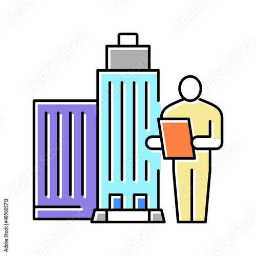 professional school color icon vector illustration