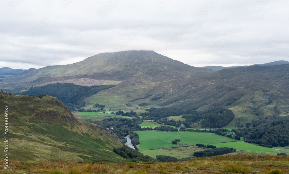 Meall Breac over the River Tummel, Loch Rannoch Meall Breac over the River Tummel, Loch Rannoch
