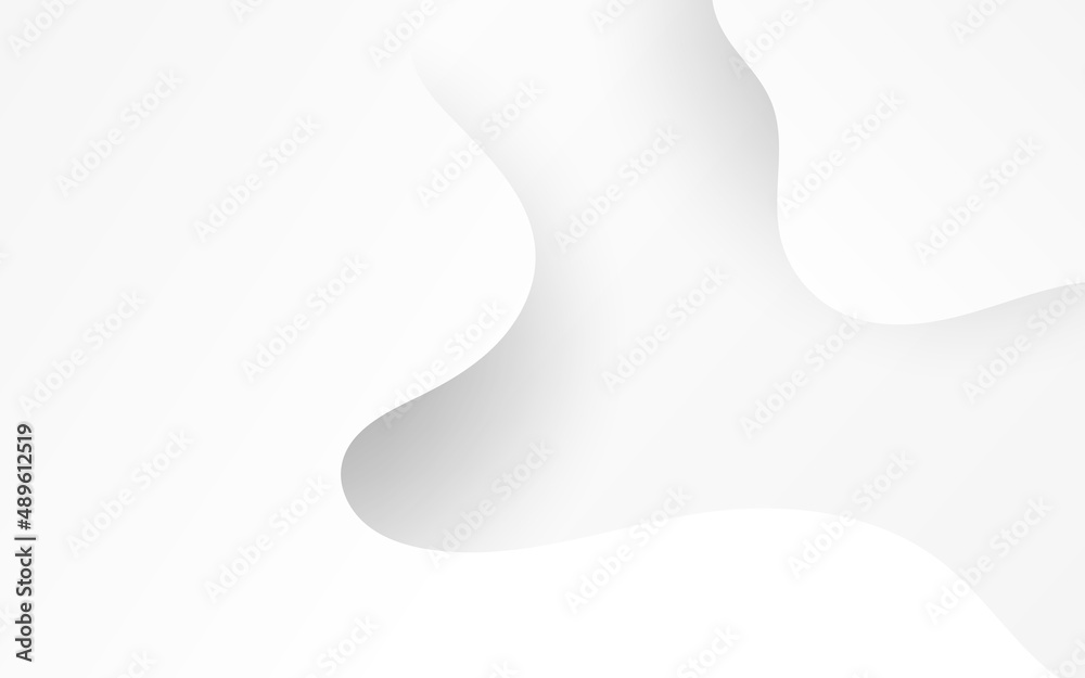 Abstract Modern Background with Wave Motion Element and White Grey Color Gradient