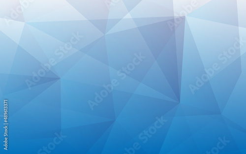 Abstract Modern Background with Low poly Element and Blue Gradient Color