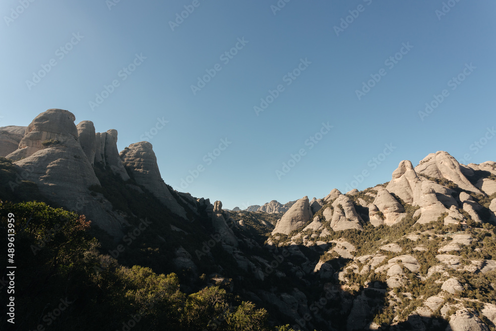 Montserrat mountain in Catalonia, Spain