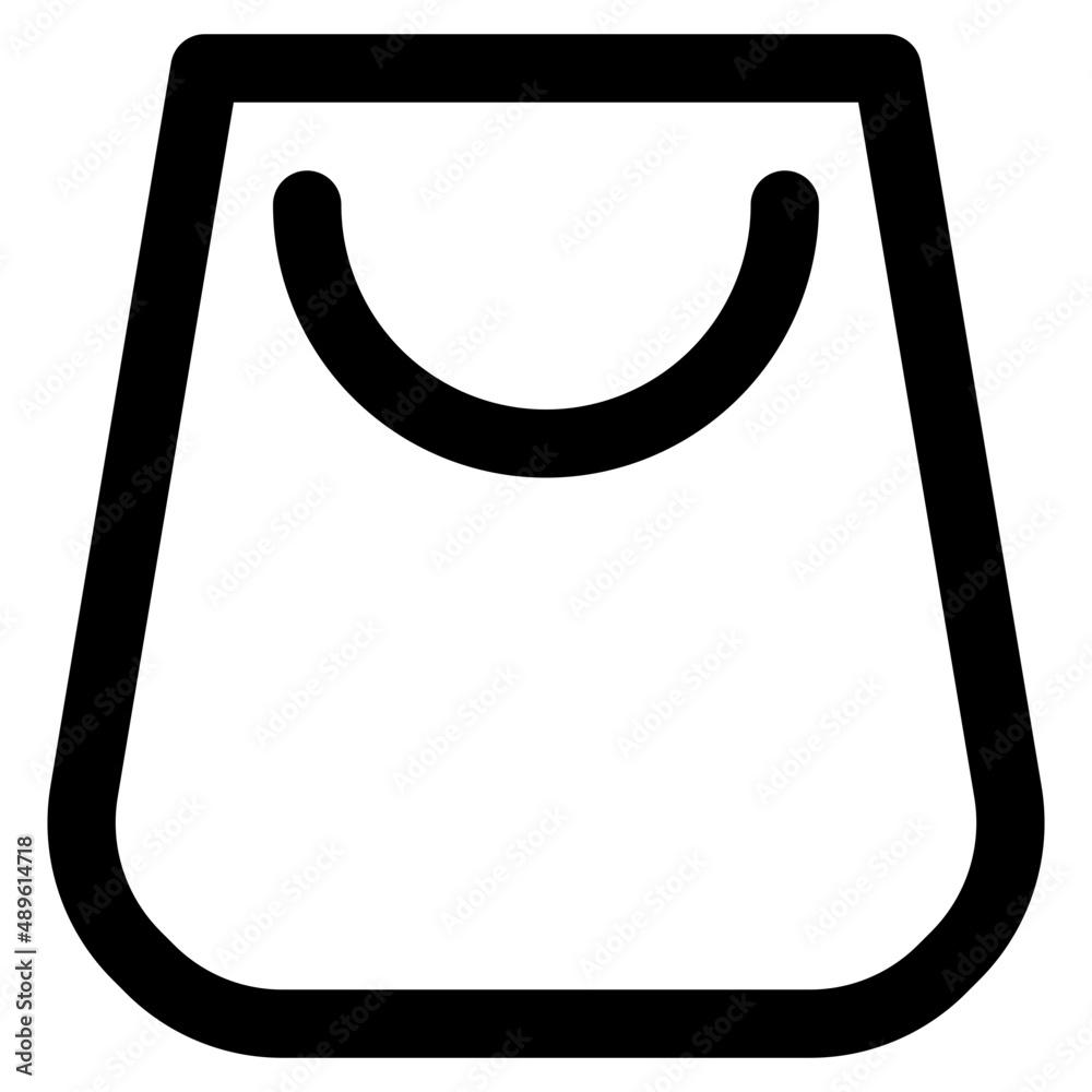 shopping bag icons line style vector