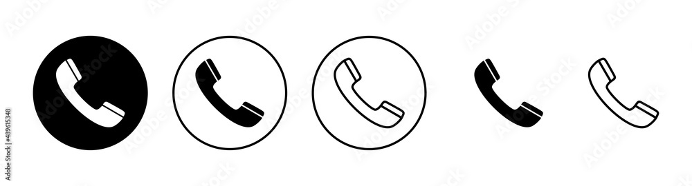 Call icons set. telephone sign and symbol. phone icon. contact us Call icons set. telephone sign and symbol. phone icon. contact us