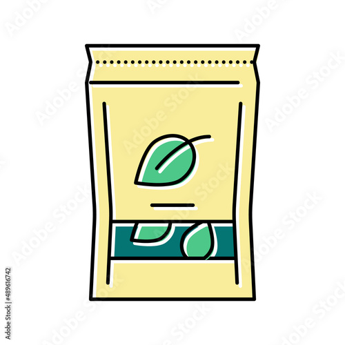 tea box color icon vector illustration