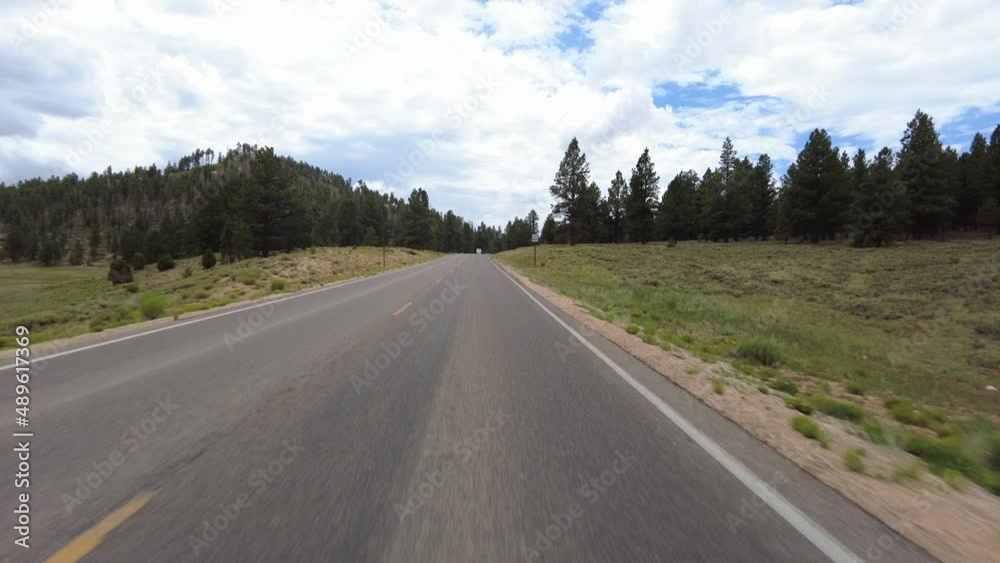 Driving Plate Bryce Canyon Scenic Drive Southbound Multicam Set 08 Front View Utah Southwest USA Driving Plate Bryce Canyon Scenic Drive Southbound Multicam Set 08 Front View Utah Southwest USA