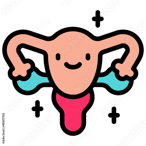 menstrual filled outline icon