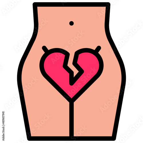 libido filled outline icon