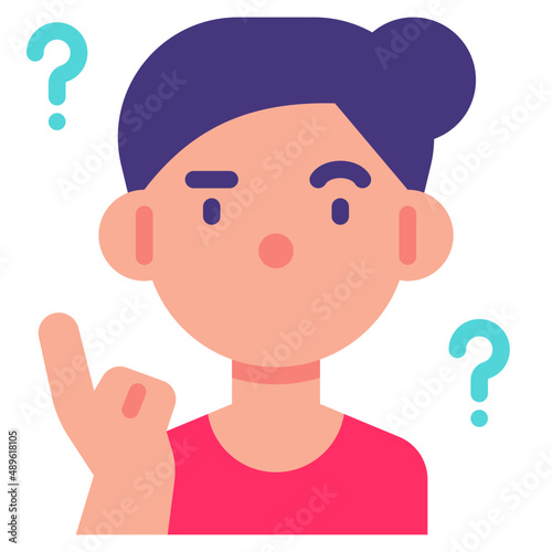 forgetful flat icon