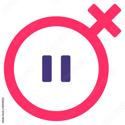 women menopause flat icon