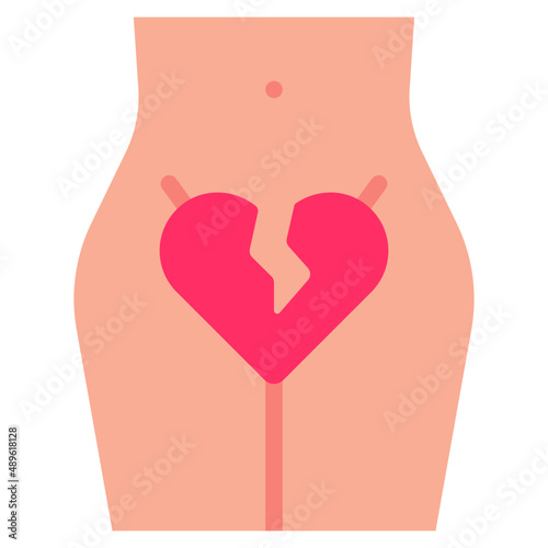libido flat icon