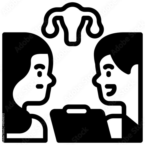 gynecologist solid icon