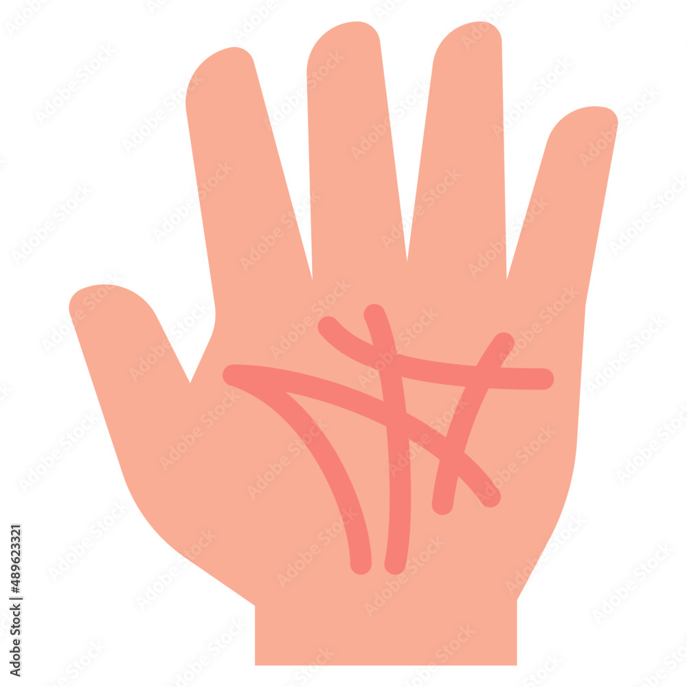 Obraz premium palmistry flat icon