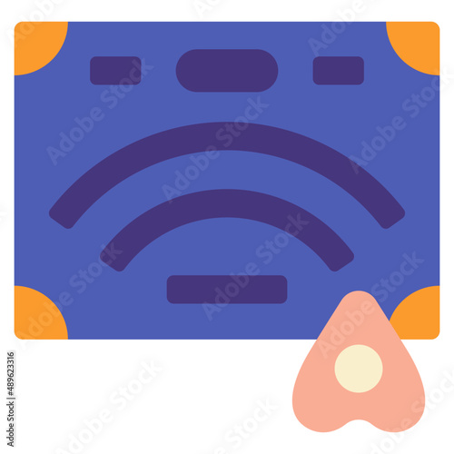 ouija board flat icon