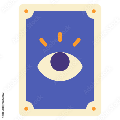 tarot card flat icon