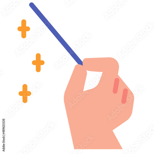 magic wand flat icon