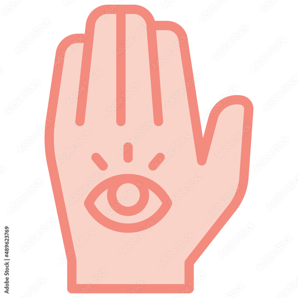 Obraz premium all seeing eye two tone icon