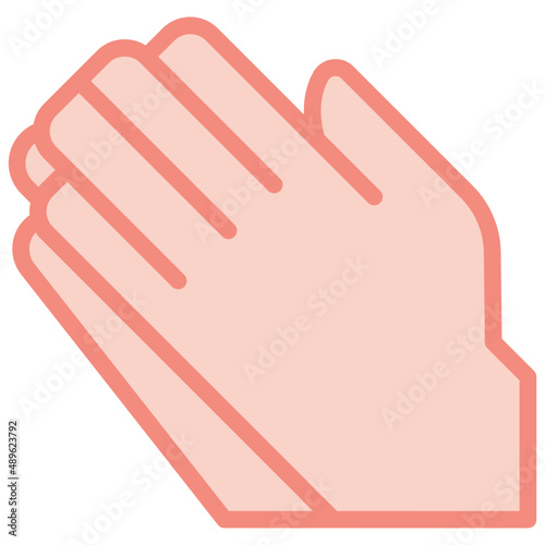 hand two tone icon