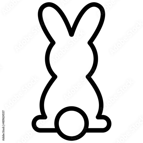bunny outline icon photo