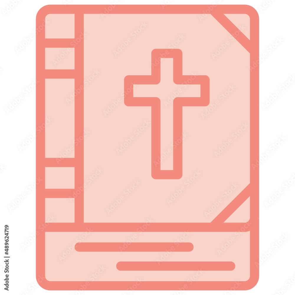 Fototapeta premium bible two tone icon