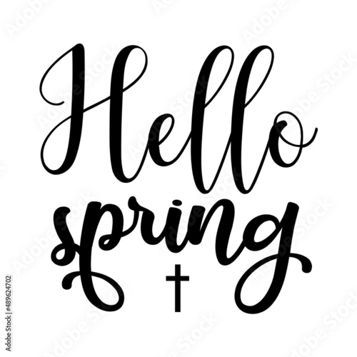 hello spring svg