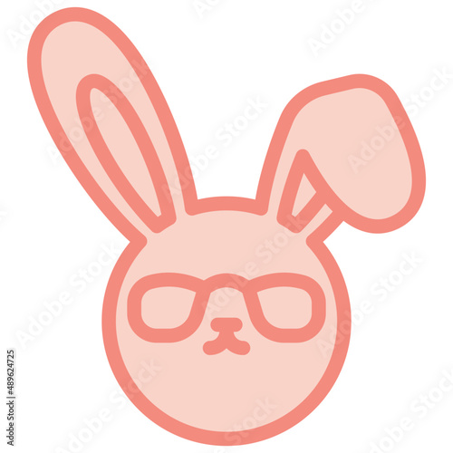 bunny two tone icon