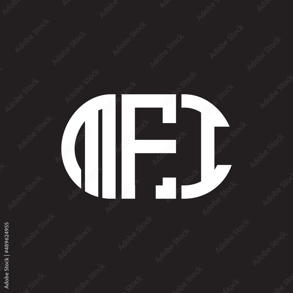 MFI letter logo design on black background. MFI creative initials letter logo concept. MFI letter design. MFI letter logo design on black background. MFI creative initials letter logo concept. MFI letter design.