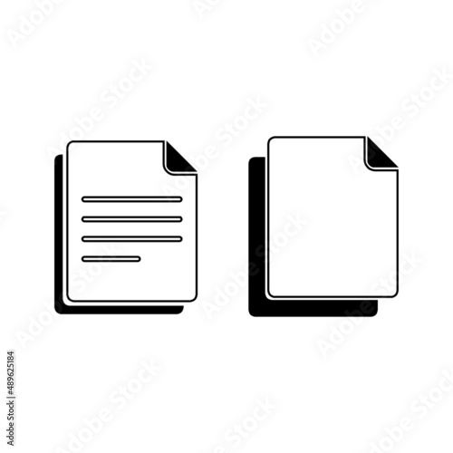 Illustration vector graphic of paper icon
