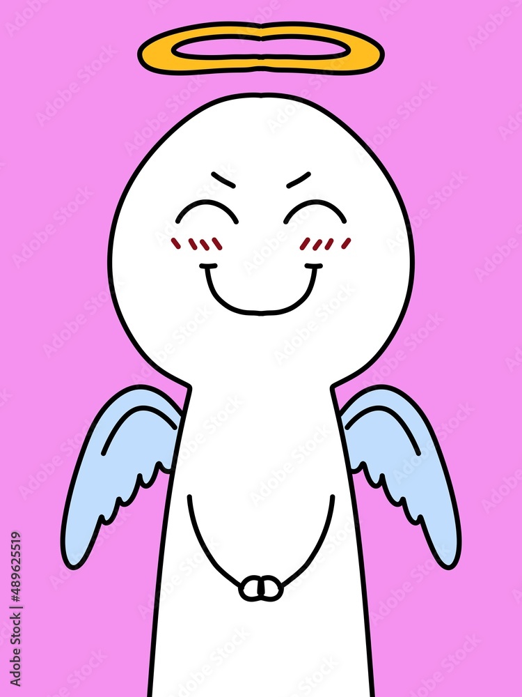 Obraz premium cute cartoon on pink background