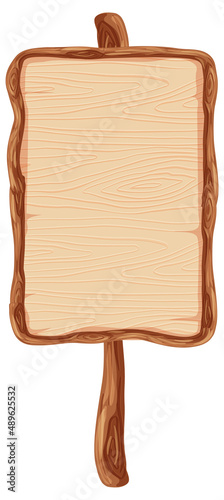 Set of wooden sign banner