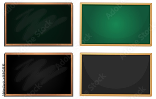 Set of blank frame board