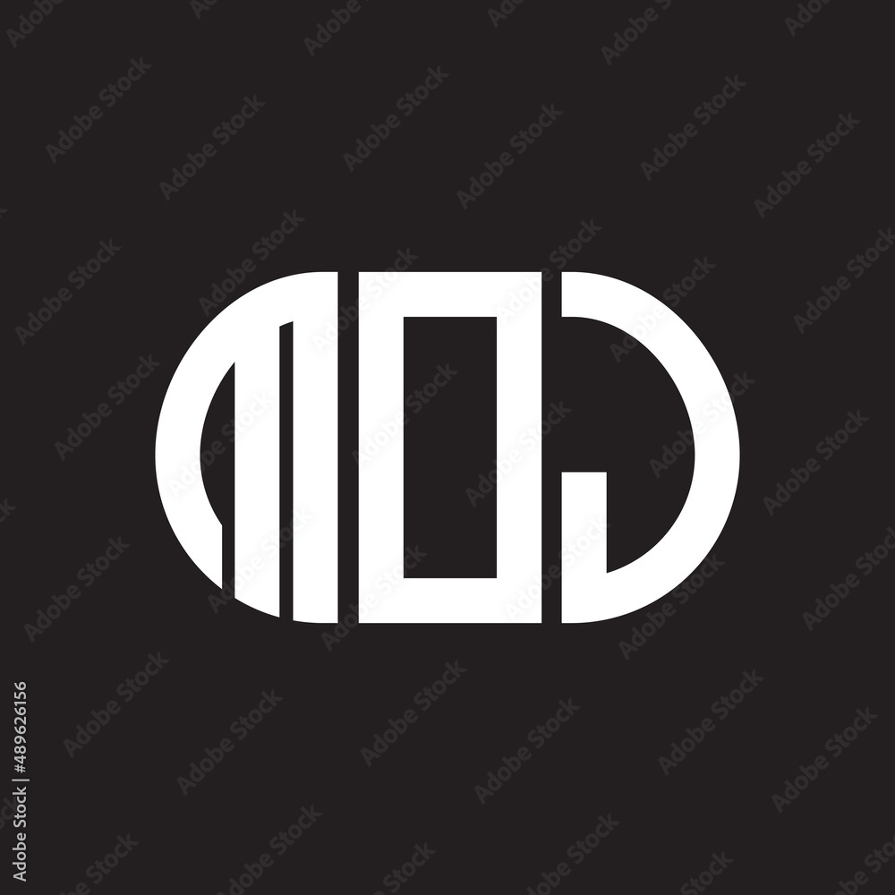 MOJ letter logo design on black background. MOJ creative initials letter logo concept. MOJ letter design. MOJ letter logo design on black background. MOJ creative initials letter logo concept. MOJ letter design.