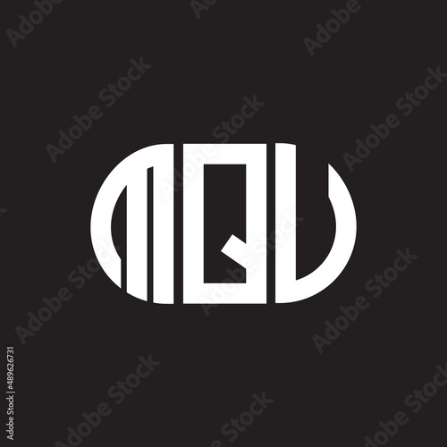 MQV letter logo design on black background. MQV creative initials letter logo concept. MQV letter design. photo