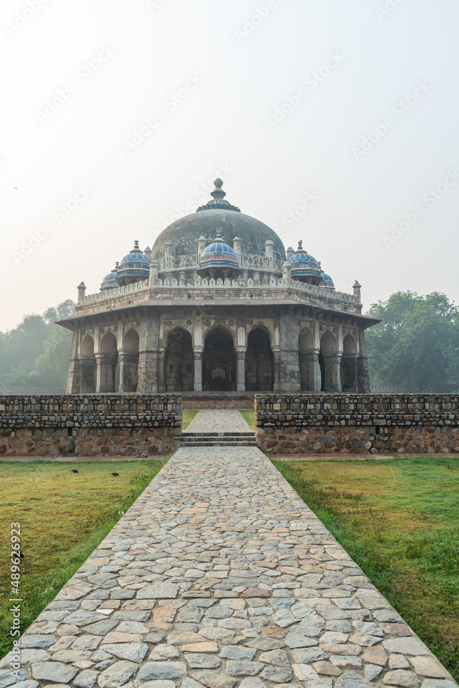 A portrait shot of a tomb near humayun's tomb. Great monuments captured in New Delhi.
