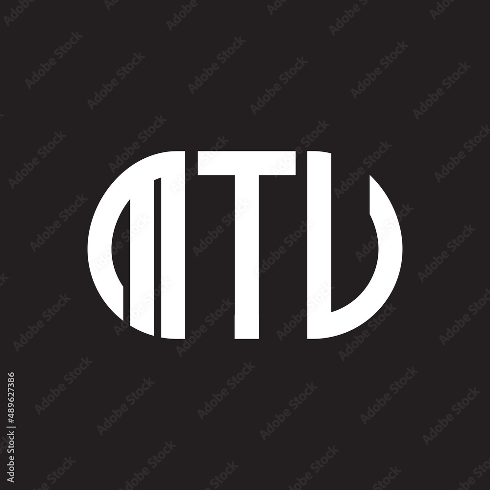 MTV letter logo design on black background. MTV creative initials letter logo concept. MTV letter design. MTV letter logo design on black background. MTV creative initials letter logo concept. MTV letter design.