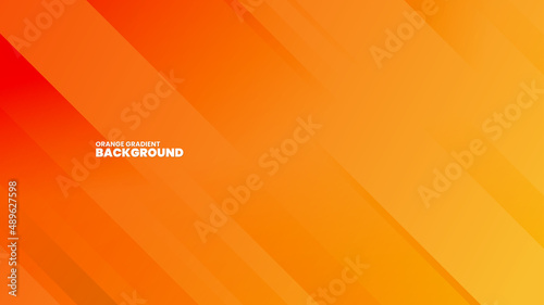 Abstract Orange Gradient Background with Lines © Joelian
