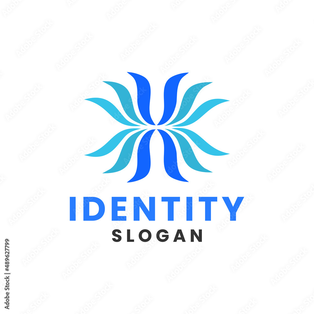 Obraz premium Letter X connection logo design