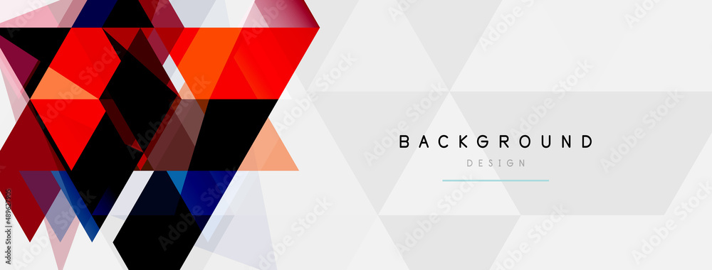 Mosaic triangles geometric background. Techno or business concept, pattern for wallpaper, banner, background, landing page Mosaic triangles geometric background. Techno or business concept, pattern for wallpaper, banner, background, landing page