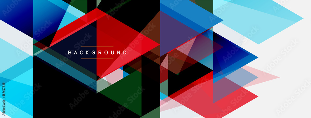 Mosaic triangles geometric background. Techno or business concept, pattern for wallpaper, banner, background, landing page Mosaic triangles geometric background. Techno or business concept, pattern for wallpaper, banner, background, landing page