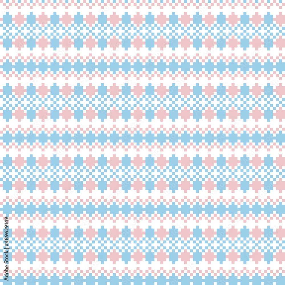 Argyle Fair Isle Seamless Pattern Design Argyle Fair Isle Seamless Pattern Design
