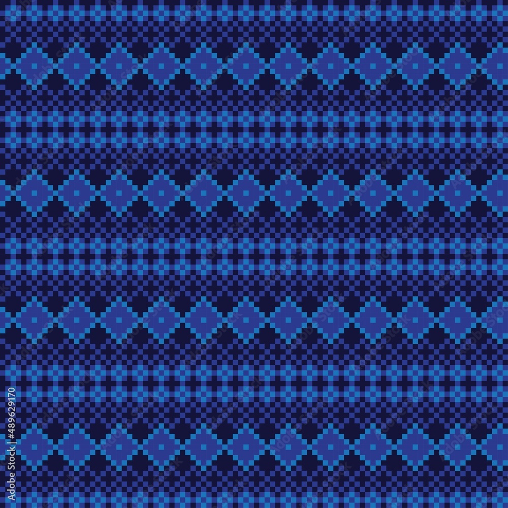 Argyle Fair Isle Seamless Pattern Design Argyle Fair Isle Seamless Pattern Design