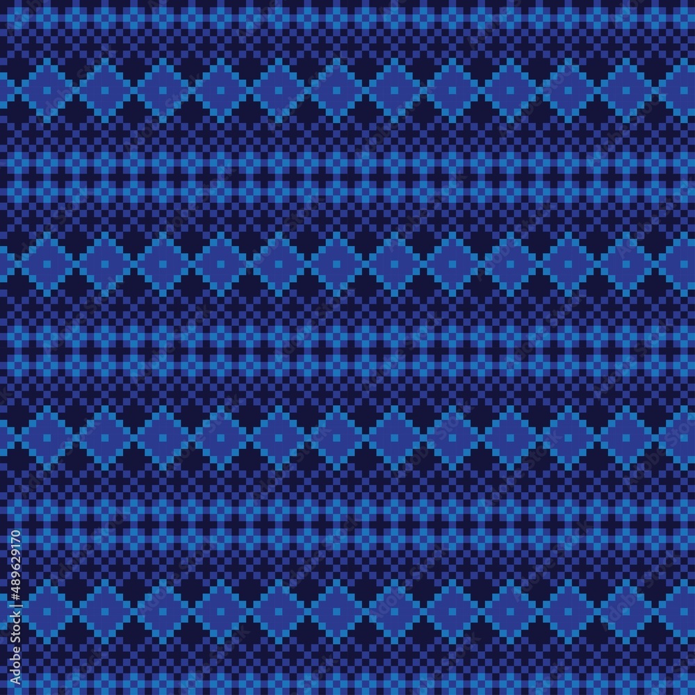 Argyle Fair Isle Seamless Pattern Design