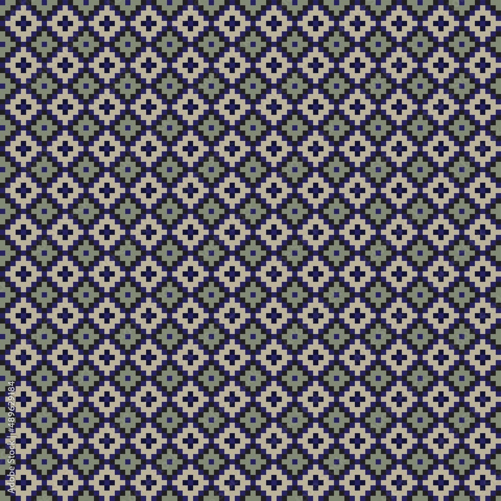Argyle Fair Isle Seamless Pattern Design Argyle Fair Isle Seamless Pattern Design