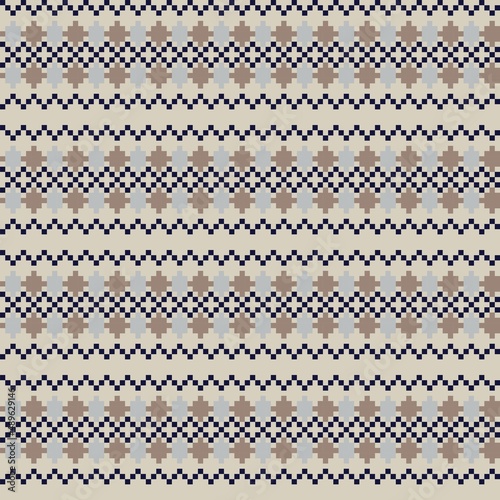 Argyle Fair Isle Seamless Pattern Design