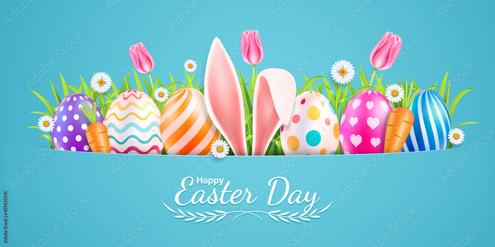 Easter day background illustration Easter day background illustration