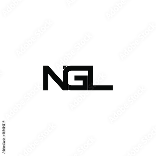 ngl letter original monogram logo design