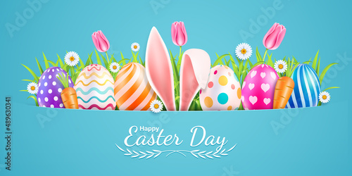 Easter day background illustration