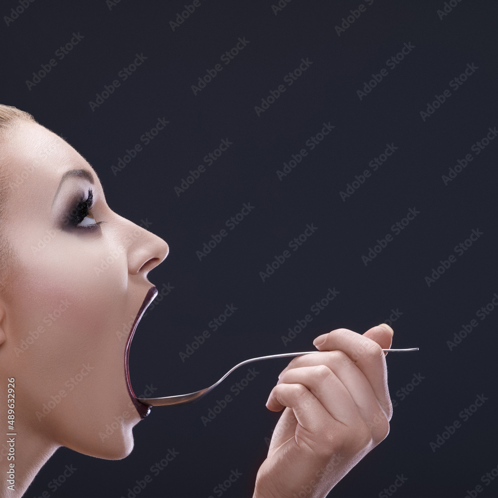 female mouth wide open Adobe Stock