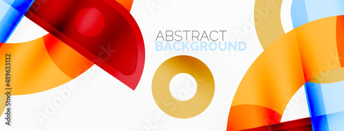 Color geometric stripes, lines abstract background. Minimal geometric template for wallpaper, banner, presentation